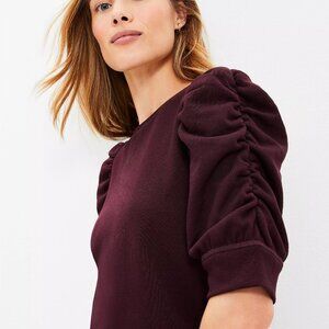 Loft Short Puff Sleeve Sweatshirt